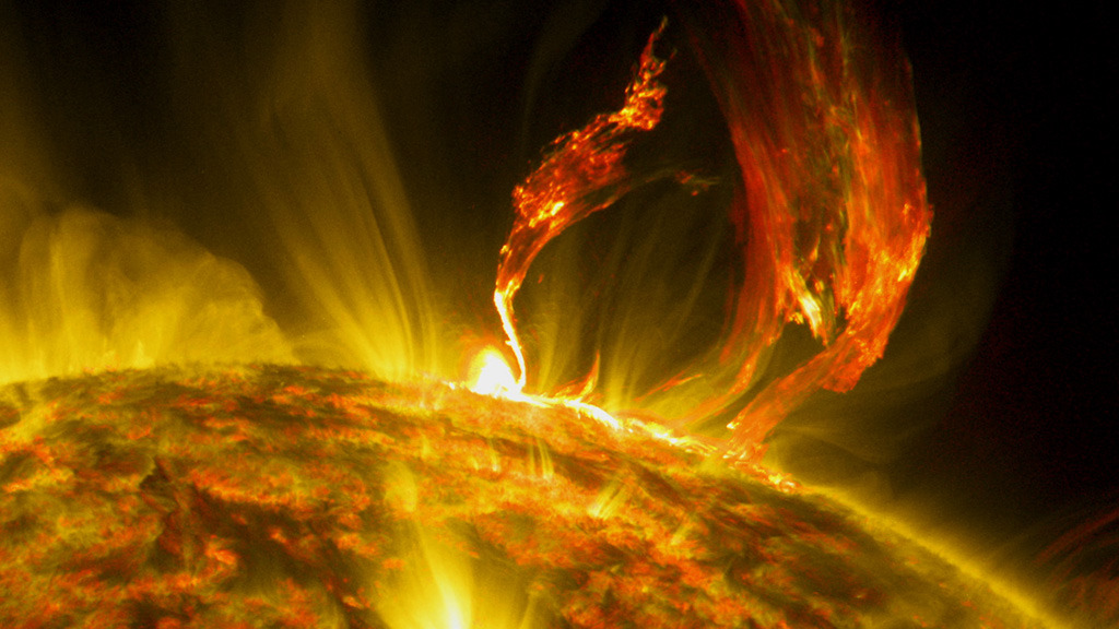 A NASA spacecraft sees the sun unleash a stunning explosion.