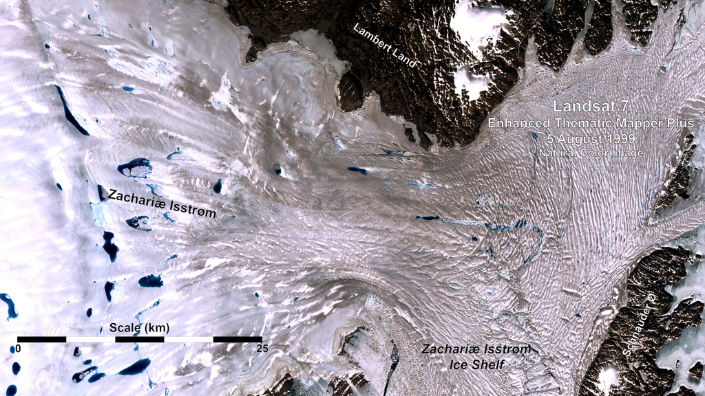 Zachariae Isstrom glacier, 1999-2022