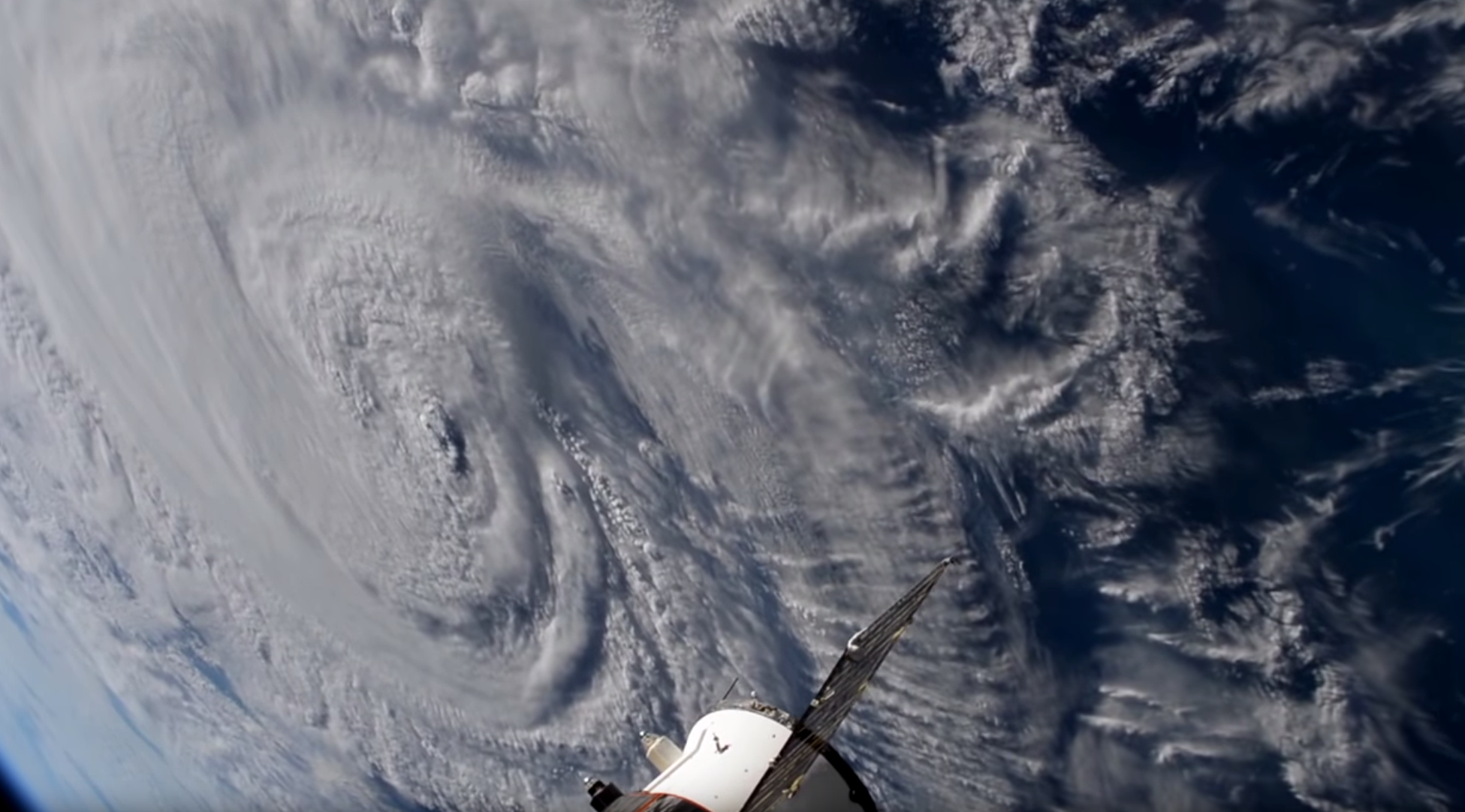 Cameras outside the International Space Station captured views of Hurricane Florence on Sept. 14 at 7:41 a.m. EDT minutes after the storm made landfall near Wrightsville Beach, North Carolina packing winds of 90 miles an hour. The National Hurricane Center said Florence is moving very slowly to the west at only 6 miles an hour, then is expected to turn to the southwest, increasing the threat for historic storm surge and catastrophic flooding to coastline areas and inland cities in North Carolina and South Carolina.