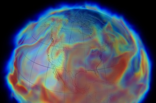 The Modern Era Retrospective-analysis for Research and Applications (MERRA) is producing a comprehensive record of Earth's weather and climate from 1979, the beginning of the operational Earth observing satellite era, up to the present. This visualization depicts specific atmospheric humidity on June 17, 1993, during the Great Flood that hit the Midwestern United States.