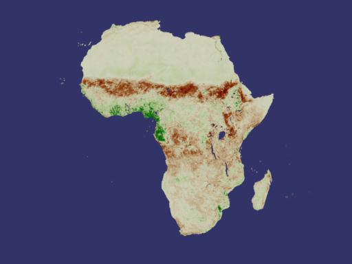 NDVI Anomaly Africa August 1984