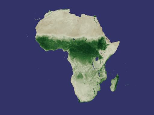 20 year NDVI Africa August Average