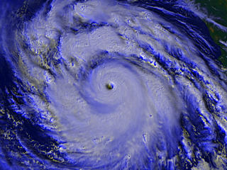 Hurricane Linda as seen by GOES-8 on September 9, 1997