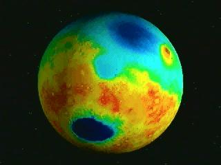 False-color image of Mars