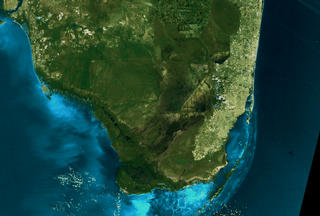 Landsat 7 image of South Florida.