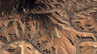 Grand Canyon in Northern Arizona near Point Sublime, natural color (TM321) with elevation data (no vertical exaggeration)