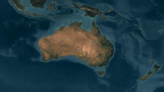 Image of Australia fires from SeaWiFS on Jan. 4, 2002