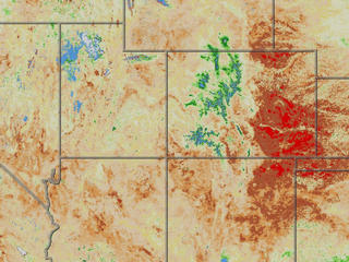 Ground imagery of corner states UT, CO, AZ & NM