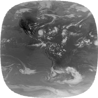 GOES-12 full-disk shortwave infrared imagery of Hurricane Katrina from August 23, 2005 to August 31, 2005.This product is available through our Web Map Service.