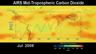 Link to Recent Story entitled: Aqua/AIRS Carbon Dioxide with Mauna Loa Carbon Dioxide Overlaid
