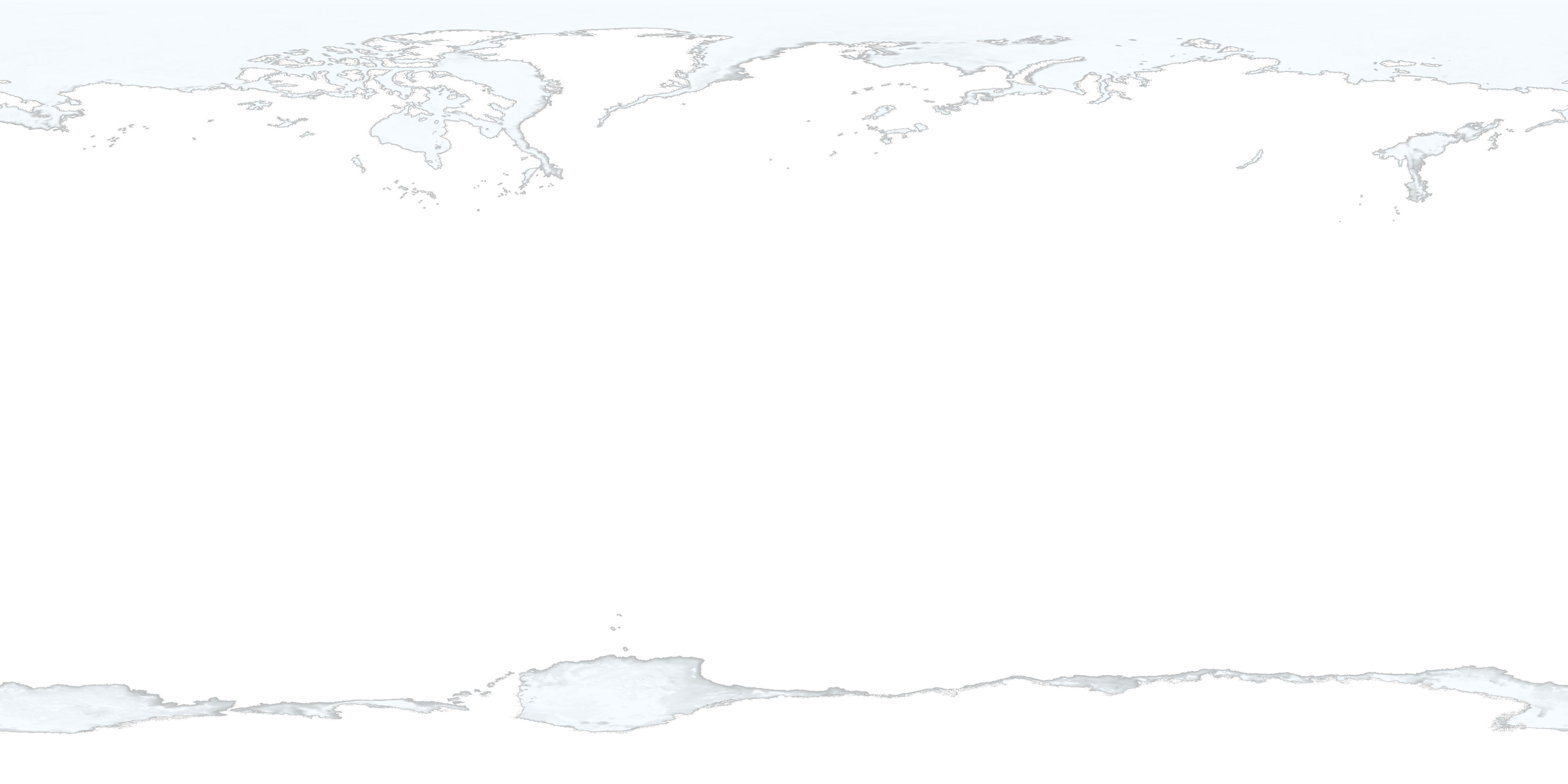 Daily sea ice from 6/21/2002 through 9/22/2008 shown at a rate of 1 frame per day with a transparent background.