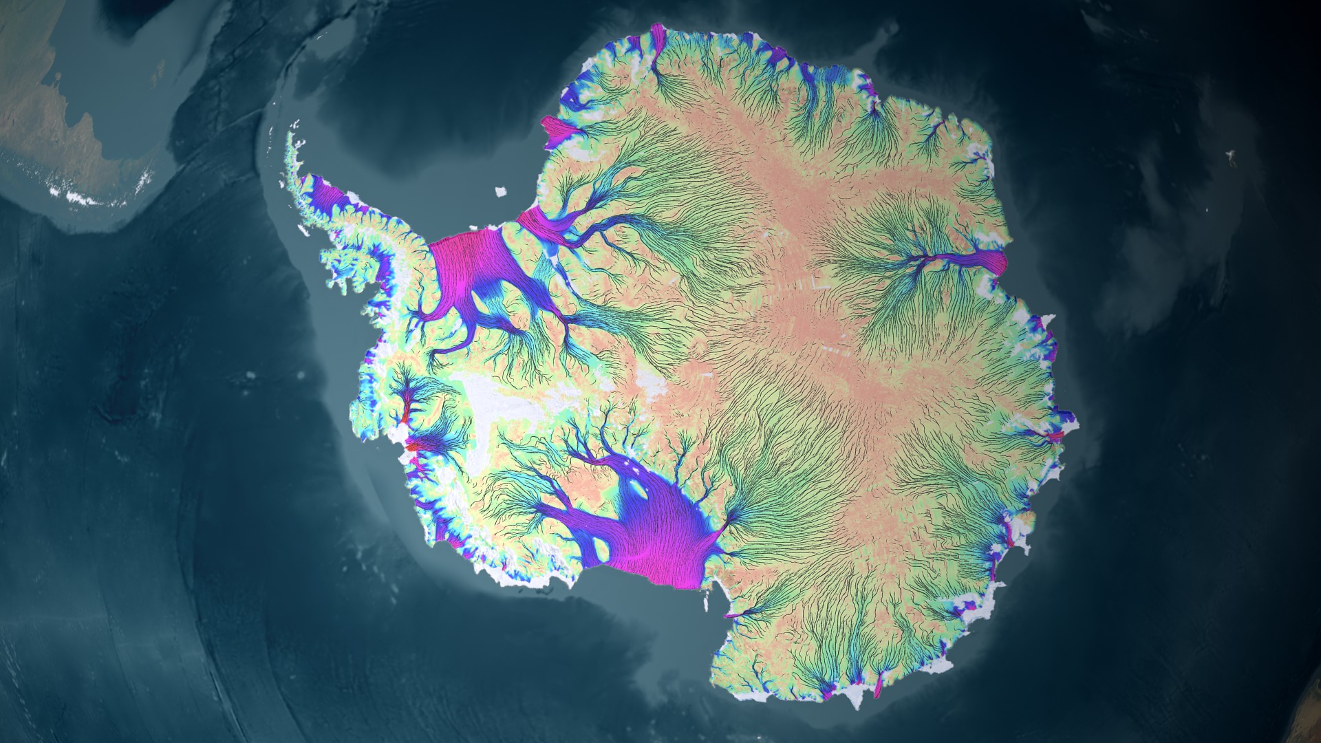 Preview Image for Antarctic Ice Flow Charted From Space