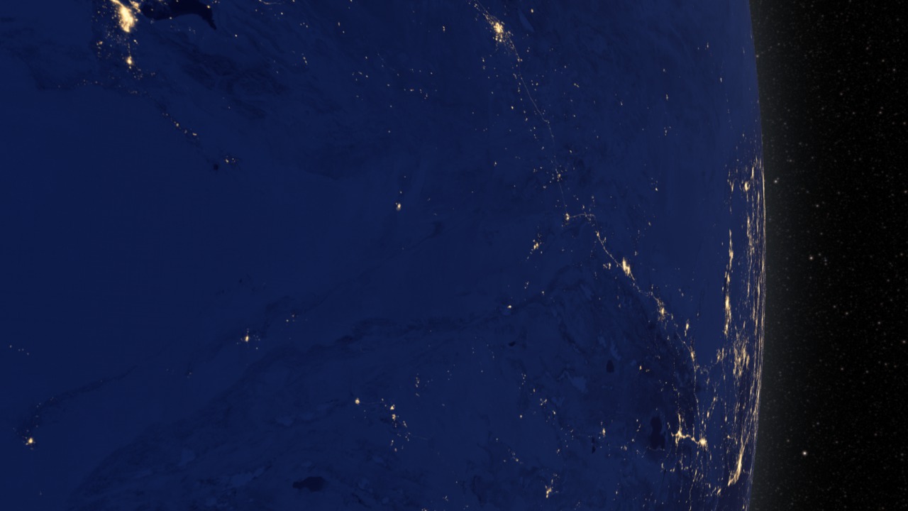 Earth at Night, Asia