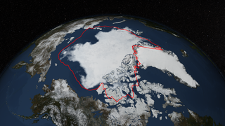 Link to Recent Story entitled: North Polar Sea Ice Minimum, 2014