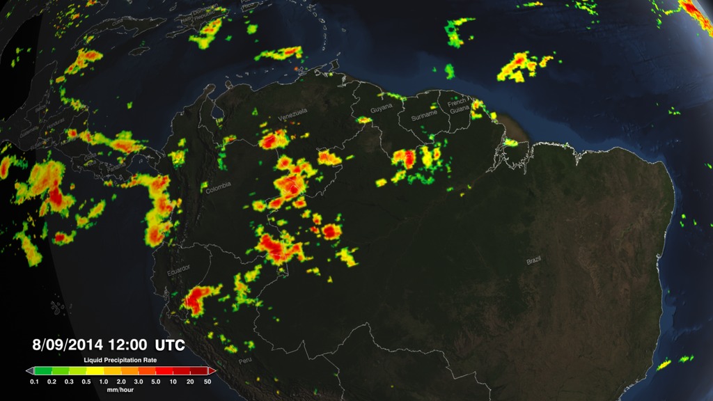 Preview Image for IMERG Precipitation Rates Pulsing Over the Amazon