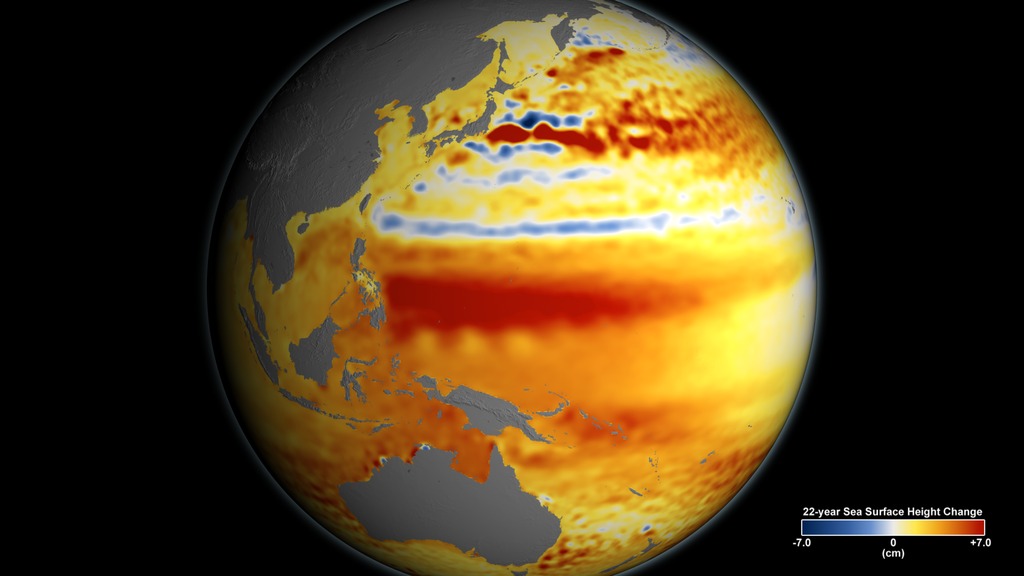 Preview Image for 22-year Sea Level Rise - TOPEX/JASON