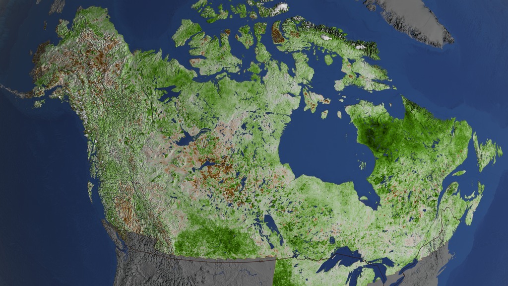 Preview Image for Vegetation Greening Trend in Canada and Alaska: 1984-2012