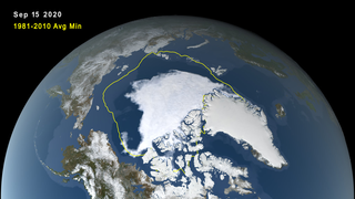 Link to Recent Story entitled: Arctic Sea Ice Minimum 2020
