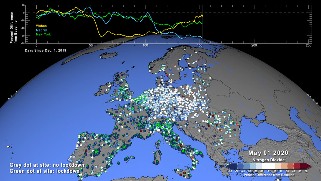 Preview Image for Deviation of Modeled Normal Pollution Levels from Measurements Following COVID-19 Lockdown