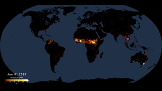 Link to Recent Story entitled: Active Fires As Observed by VIIRS, 2020