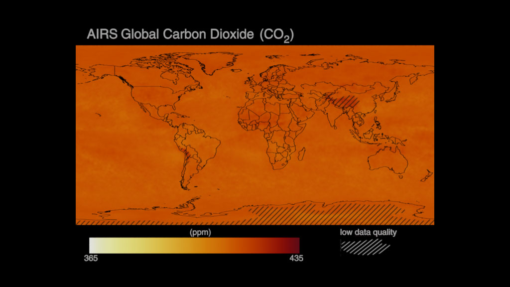 Preview Image for 20 years of AIRS Global Carbon Dioxide (CO₂) measurements (2002- March 2022)