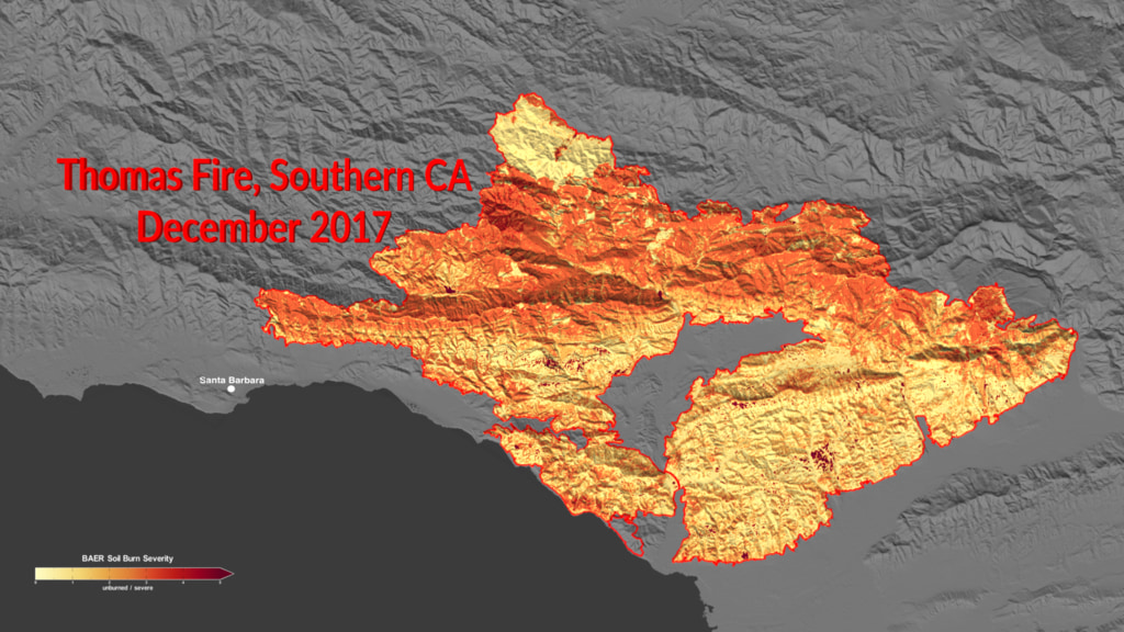 Tracing Hydrological impacts of wildfires to understand downstream landslide risks; an example of the 2017 Thomas Fire, Southern California.