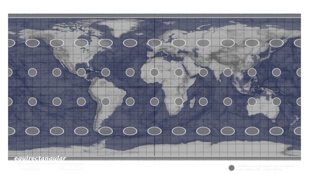 Morphing between various map projections