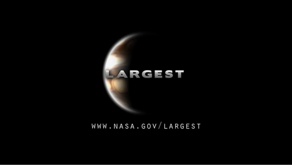  LARGEST introduces mainstream audiences to the planet Jupiter. The following trailer showcases some of the visual themes contained in the movie and points to the film's main website.This film has been prepared exclusively for playback on spherical projections systems. It will not appear in its proper format on a traditional computer or television screen. If you are interested in dowloading the complete final movie file for spherical playback, please visit :ftp://public.sos.noaa.gov/extras/&nbsp;