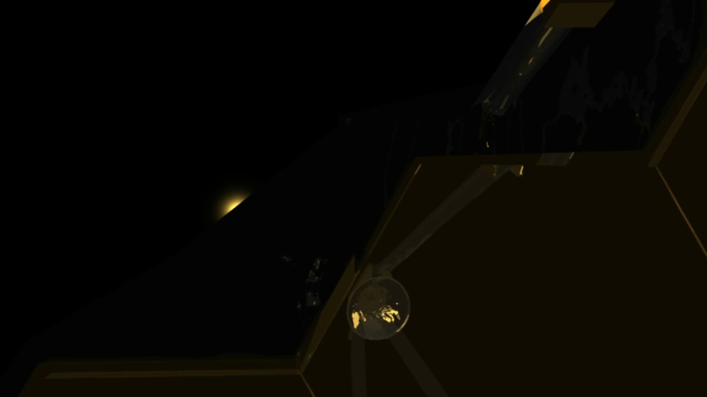 Closeup of the Webb Telescope's primary mirror edge.