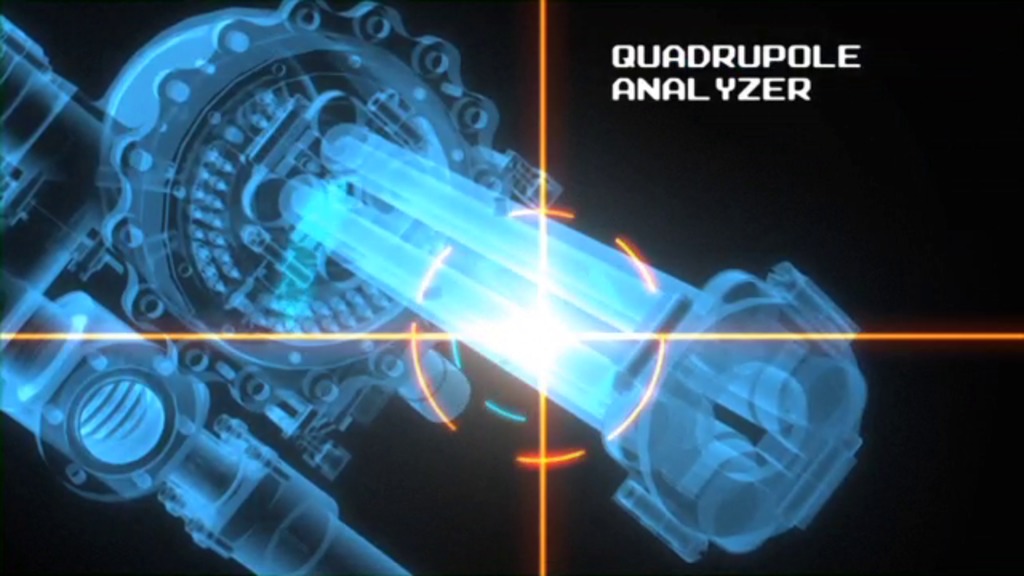 This short video explains the basics of the quadrupole mass spectrometer.For complete transcript, click here.