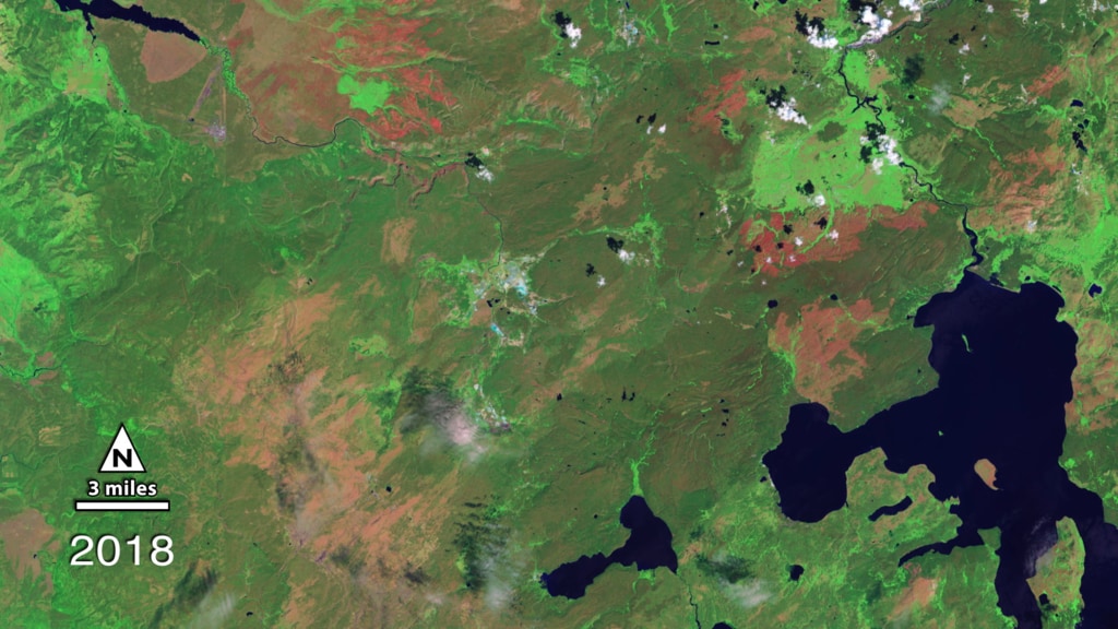 In this time-lapse video, a series of false-color images collected by USGS-NASA Landsat satellites from 1987 to 2018 show the burning and gradual regeneration of Yellowstone's forests following the 1988 fire season. Watch as burn scars (dark red) quickly replace large expanses of healthy green vegetation (dark green) by 1989. Notice how the scars slowly fade over time as new vegetation begins to grow and heal the landscape.For complete transcript, click here.Watch this video on the NASA Goddard YouTube channel.
