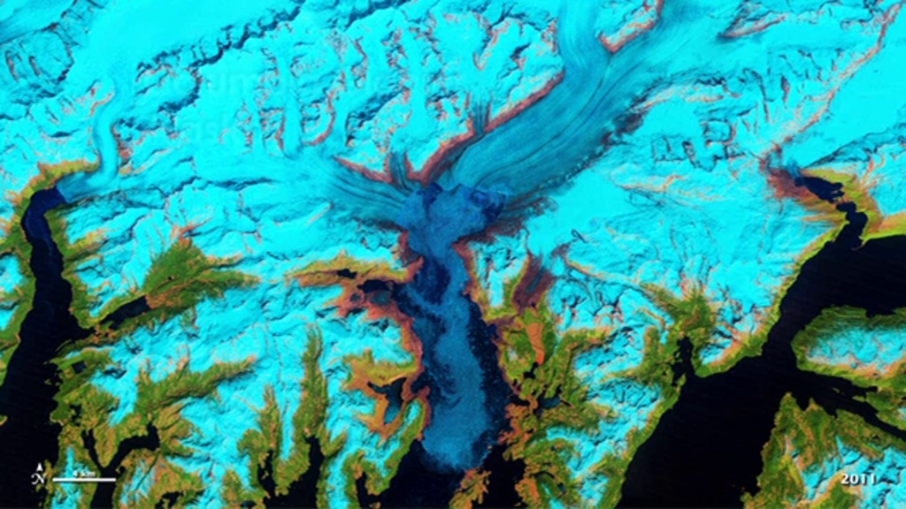 Timelapse of Columbia Glacier, Alaska, from 1986-2011.