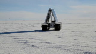 From May 6 to June 8, 2013, GROVER was in Greenland. GROVER, the Goddard Remotely Operated Vehicle for Exploration and Research, also known as the Greenland Rover, was based at Summit Camp on the ice sheet of Greenland. NASA's Dr. Lora Koenig was working with two students from Boise State University, Gabriel Trisca and Mark Robertson, to evaluate the robot for polar research.     For complete transcript, click  here .  Watch this video on the  NASA Goddard YouTube channel .
