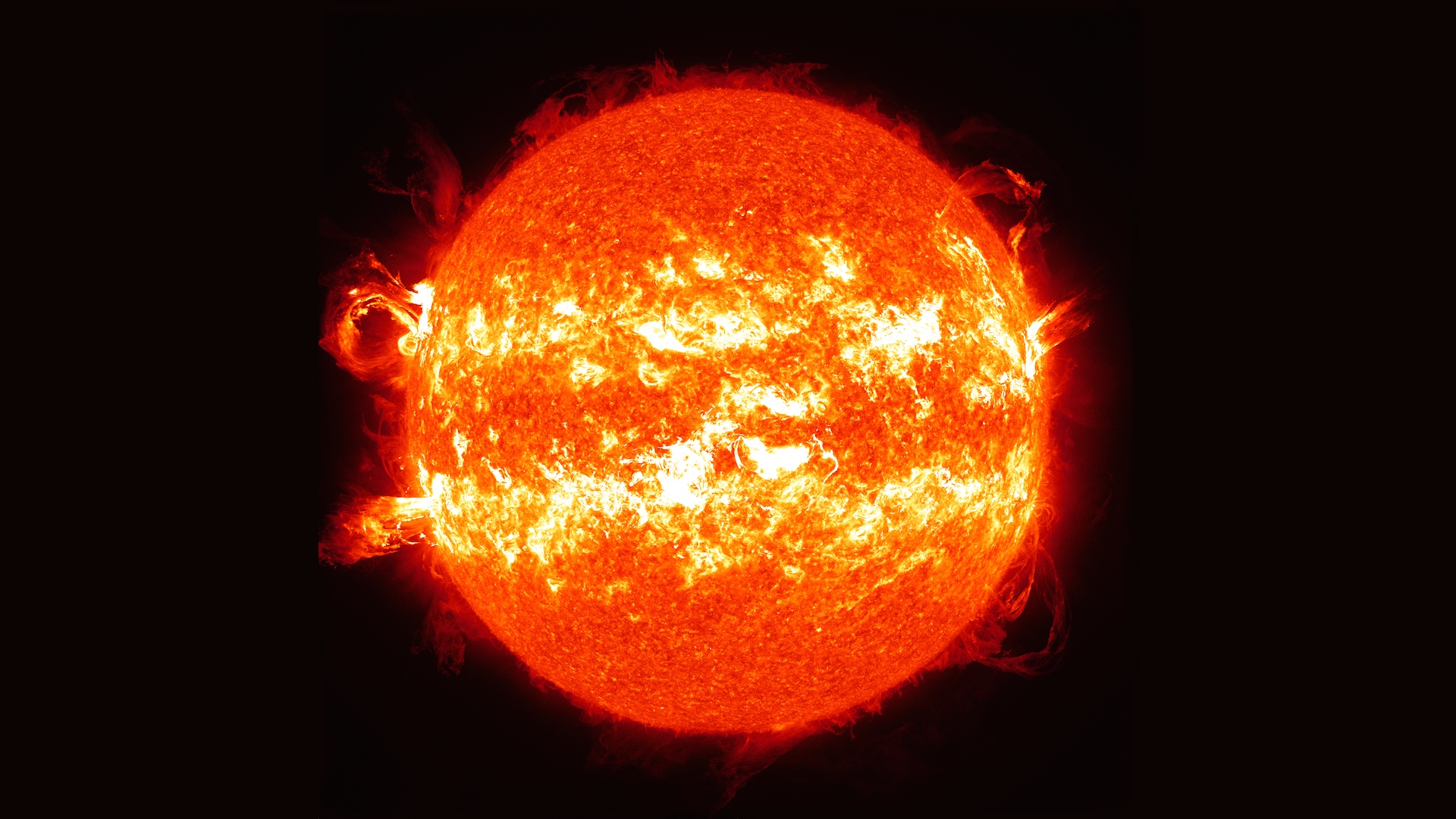 Massive solar flares, graceful eruptions of solar material, and an enormous sunspot make up some of the imagery captured by NASA's Solar Dynamics Observatory during its fourth year in orbit. Music: Stella Maris courtesy of Moby Gratis.Watch this video on the NASA Goddard YouTube channel.For complete transcript, click here.