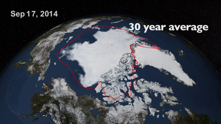 Link to Recent Story entitled: NASA On Air: Arctic Sea Ice Reaches Annual Minimum (9/22/2014)