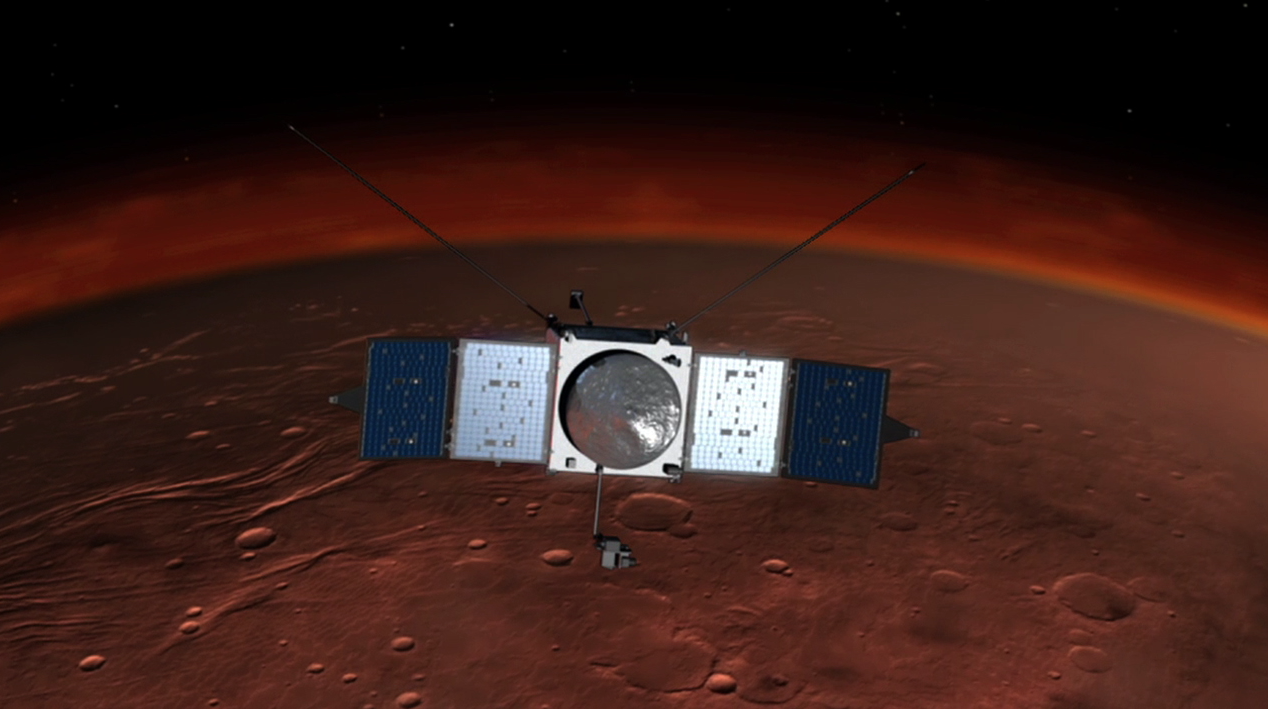 Preview Image for MAVEN Arrives at Mars Live Shot 2014