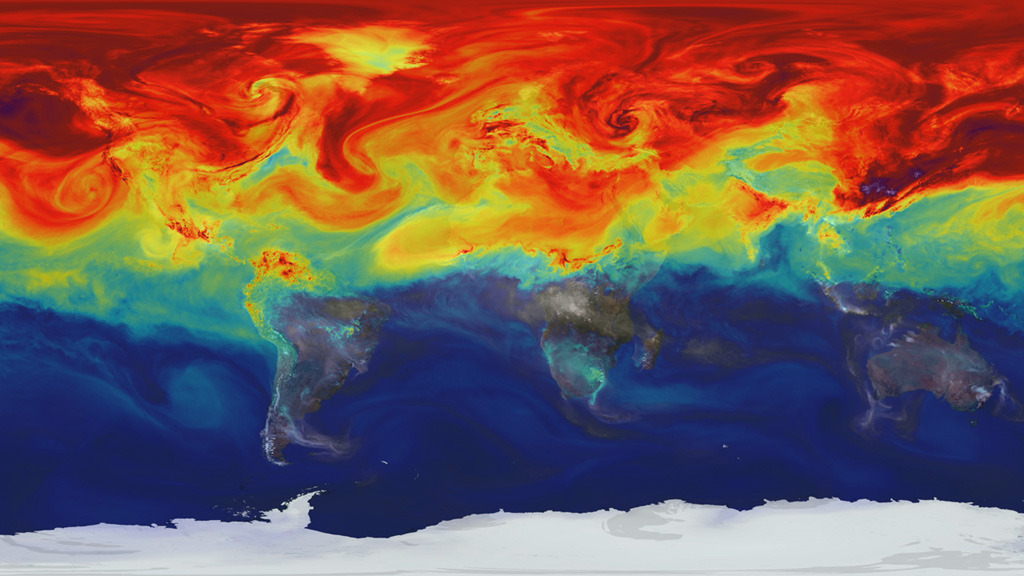 A NASA supercomputer model provides a new portrait of the greenhouse gas.