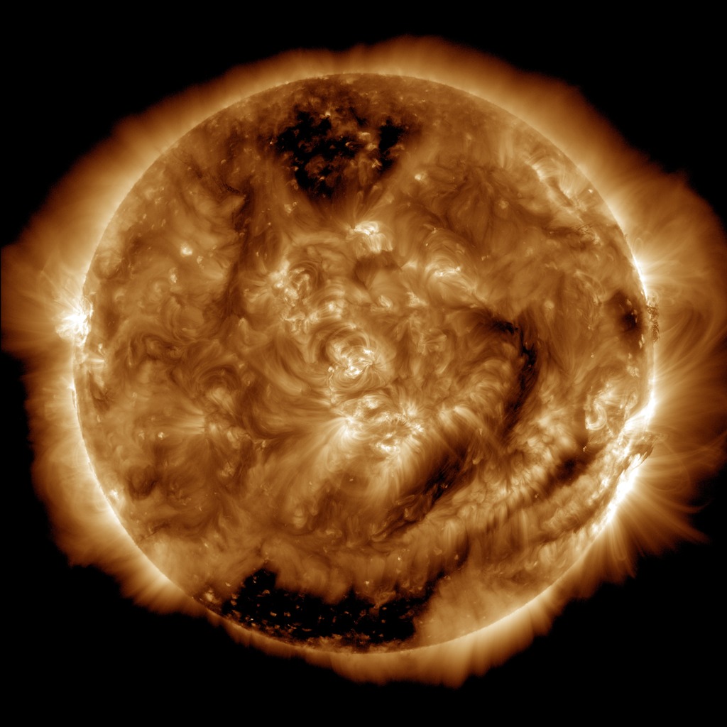 100 million images of the sun: The Advanced Imaging Assembly on NASA's Solar Dynamics Observatory captured its 100 millionth image of the sun on Jan. 19, 2015. The image shows the glow in the solar atmosphere of gases at about 1.5 million Kelvin. Credit: NASA/SDO/AIA/LMSAL
