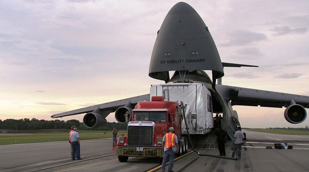 JWST's Backplane Arrives at Marshall for Testing