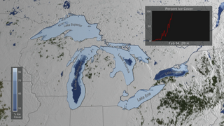 Link to Recent Story entitled: NASA On Air: Great Lakes Ice Time Lapse - Winter 2013 to 2014 (3/25/2015)