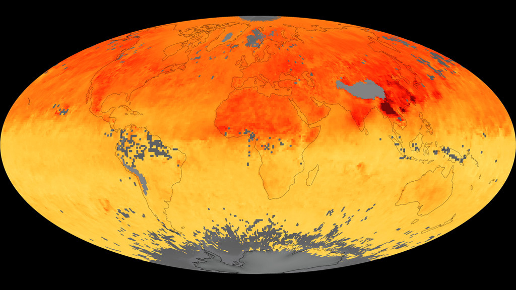 A NASA satellite maps an invisible pollutant and its sources.