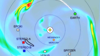 Dr. Leila Mays explains a space weather model that depicts conditions experienced by the New Horizons mission.   Watch this video on the  NASAexplorer YouTube channel .  0