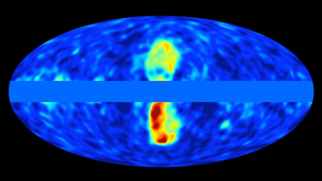 3x3 hyperwall-resolution image of the Fermi bubbles.Credit: NASA/DOE/Fermi LAT Collaboration