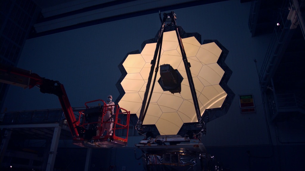 B-roll highlights to support stories on the Webb Telescope's Telescope Element contruction being completed.
