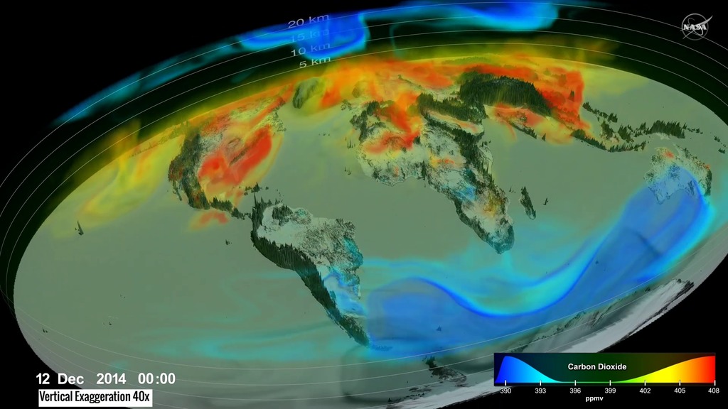 The height of Earth’s atmosphere and topography have been vertically exaggerated and appear approximately 40 times higher than normal to show the complexity of the atmospheric flow.Music credit: Life Cycles by Theo Golding [PRS]Complete transcript available.Watch this video on the NASA Goddard YouTube channel.