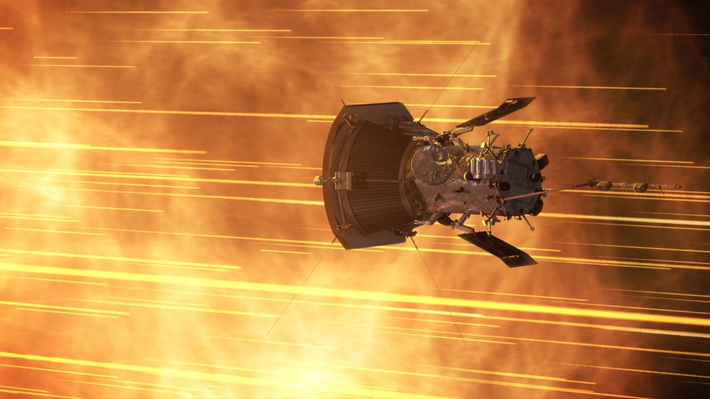 Parker Solar Probe will swoop to within 4 million miles of the sun's surface, facing heat and radiation like no spacecraft before it. Launching in 2018, Parker Solar Probe will provide new data on solar activity and make critical contributions to our ability to forecast major space-weather events that impact life on Earth.In order to unlock the mysteries of the corona, but also to protect a society that is increasingly dependent on technology from the threats of space weather, we will send Parker Solar Probe to touch the Sun.In 2017, the mission was renamed for Eugene Parker, the S. Chandrasekhar Distinguished Service Professor Emeritus, Department of Astronomy and Astrophysics at the University of Chicago. In the 1950s, Parker proposed a number of concepts about how stars—including our Sun—give off energy. He called this cascade of energy the solar wind, and he described an entire complex system of plasmas, magnetic fields, and energetic particles that make up this phenomenon. Parker also theorized an explanation for the superheated solar atmosphere, the corona, which is – contrary to what was expected by physics laws -- hotter than the surface of the sun itself. This is the first NASA mission that has been named for a living individual.