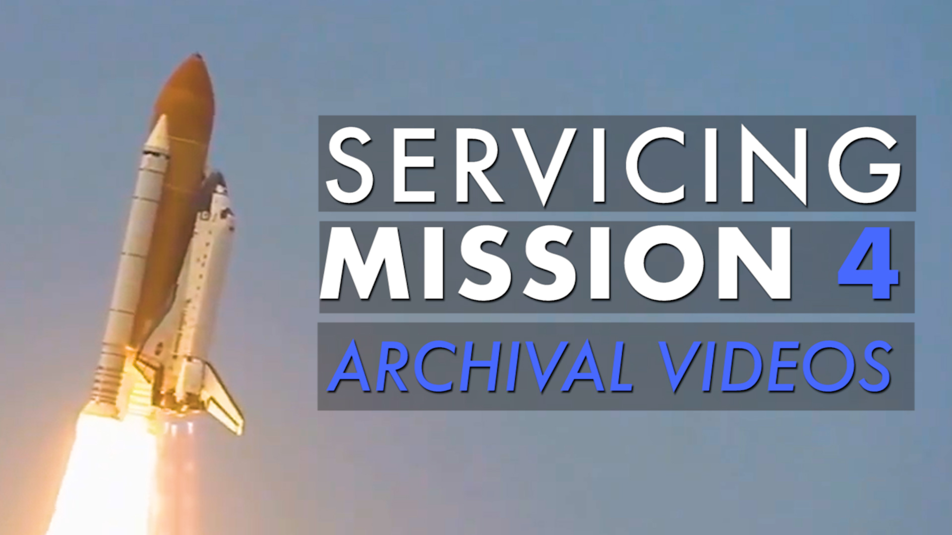 Servicing Mission 4 Archive TeaserThis horizontal version of the video is for use on the Hubble social media pages. Instagram, YouTube, and Facebook.