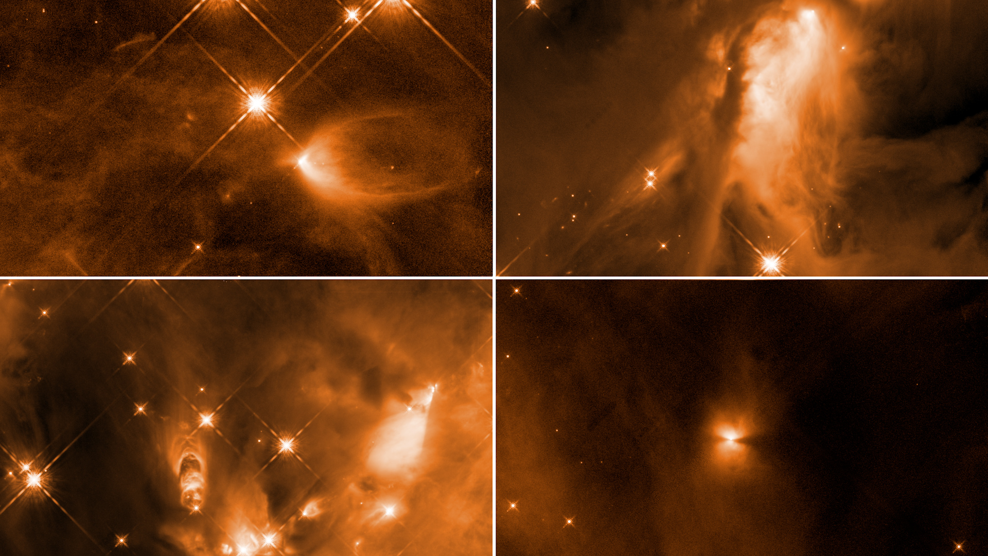 Preview Image for Hubble Shows Torrential Outflows from Infant Stars May Not Stop Them from Growing