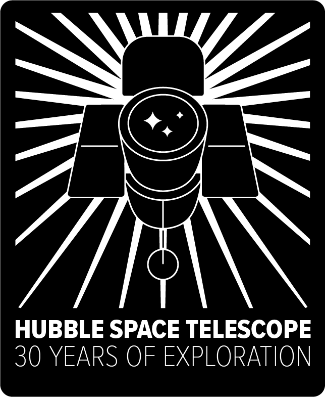 Hubble Space Telescope 30th anniversary logo.