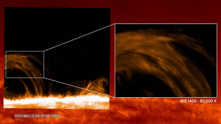 Link to Recent Story entitled: NASA’s IRIS spots Nanojets: Shining light on heating the solar corona